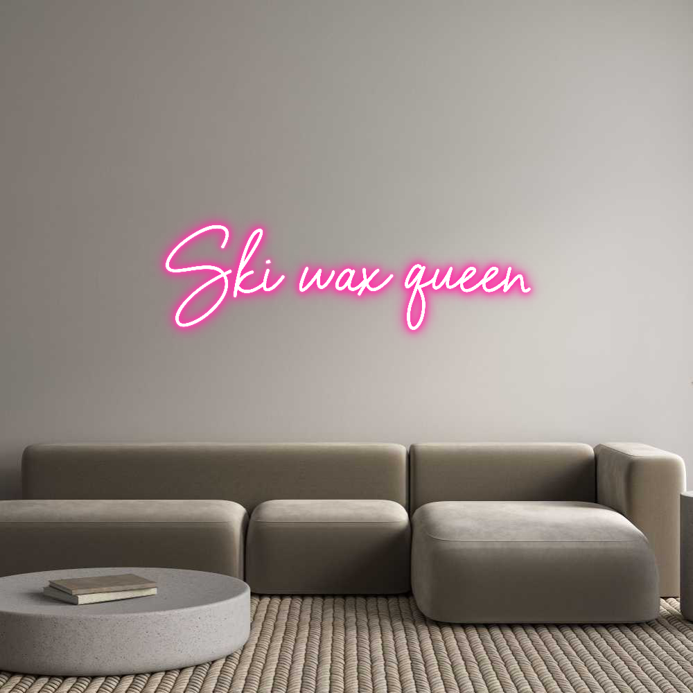 Anpassad neon: Ski wax queen