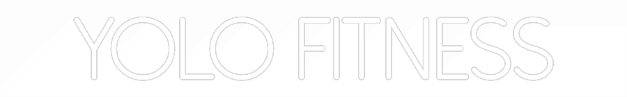 Anpassad neon: YOLO Fitness