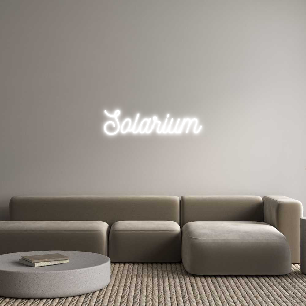 Anpassad neon: Solarium