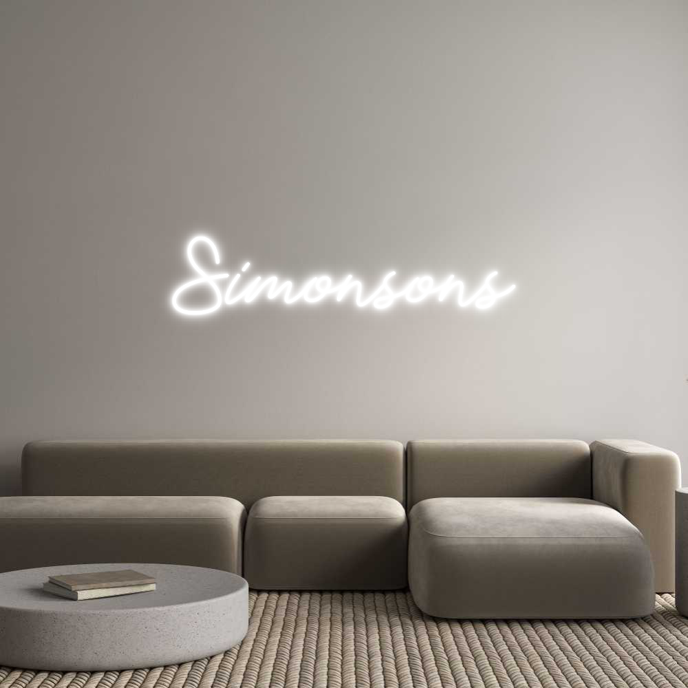 Anpassad neon: Simonsons