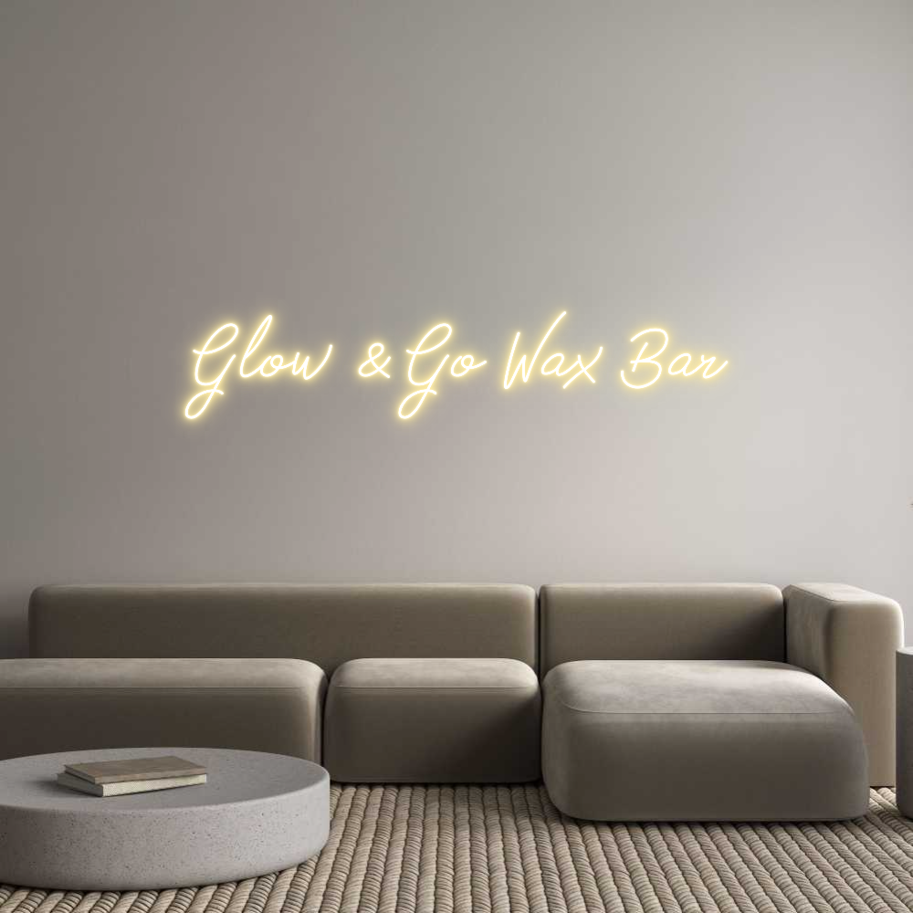 Anpassad neon: Glow & Go Wax...