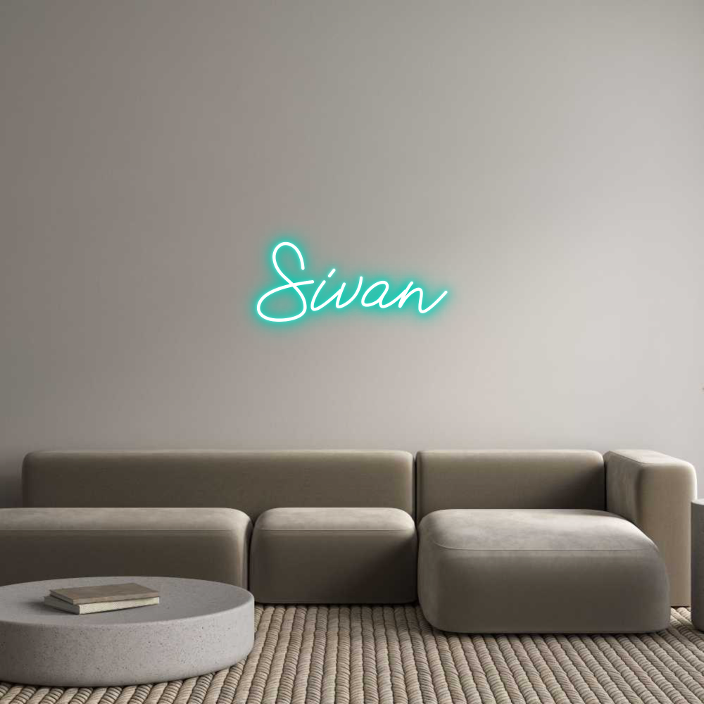 Anpassad neon: Sivan