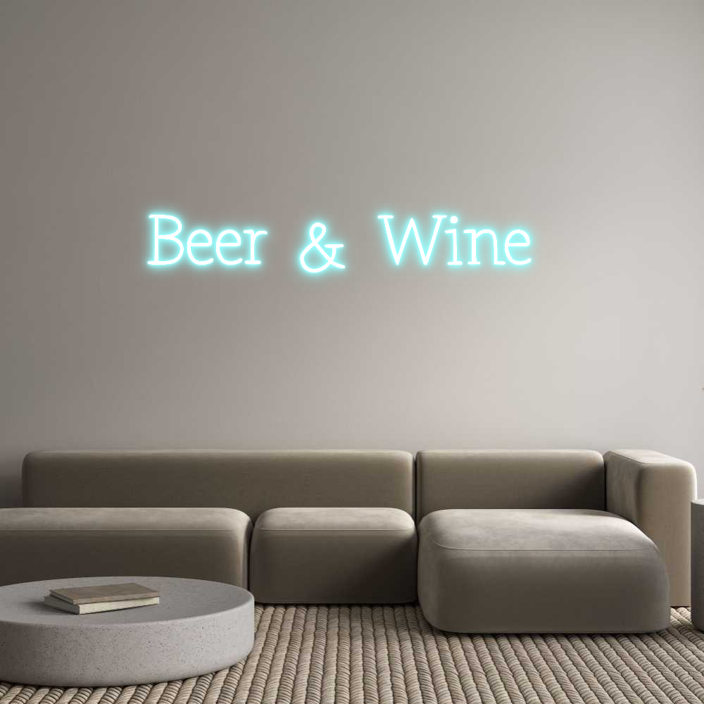 Anpassad neon: Beer & Wine