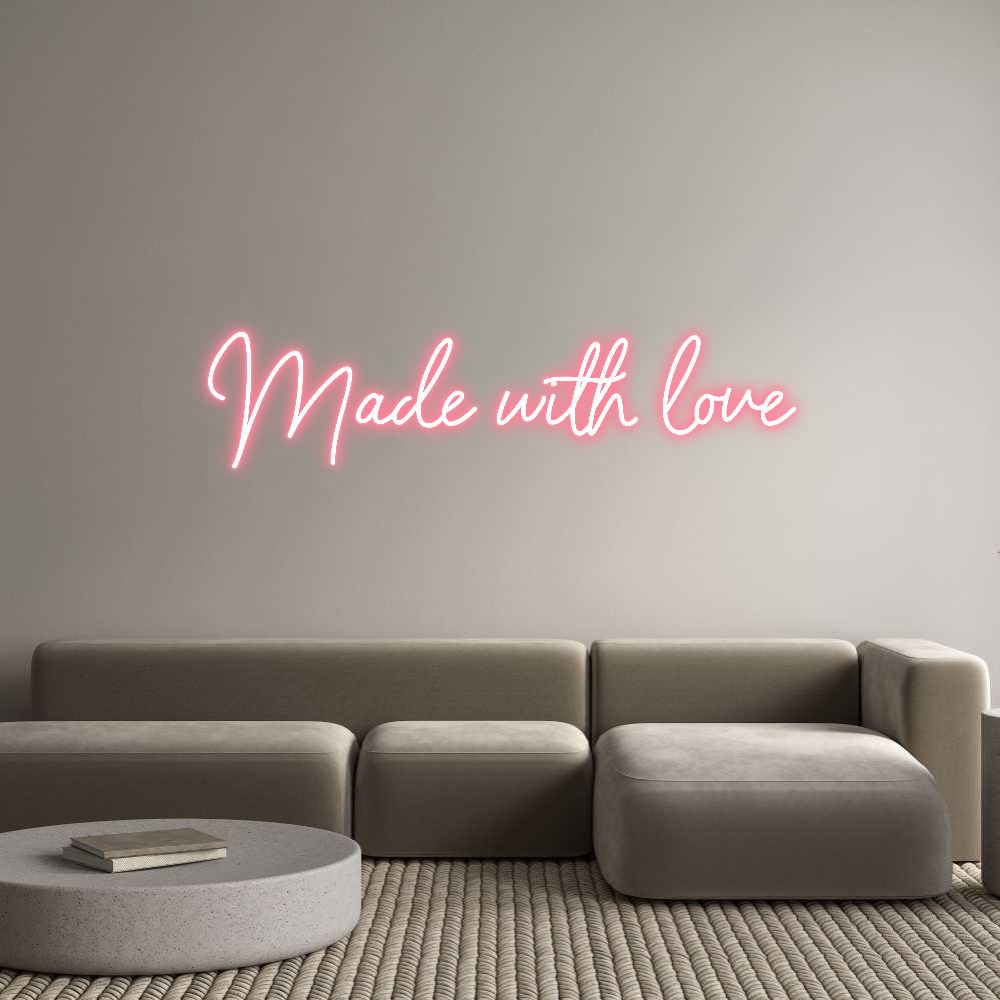 Anpassad neon: Made with love
