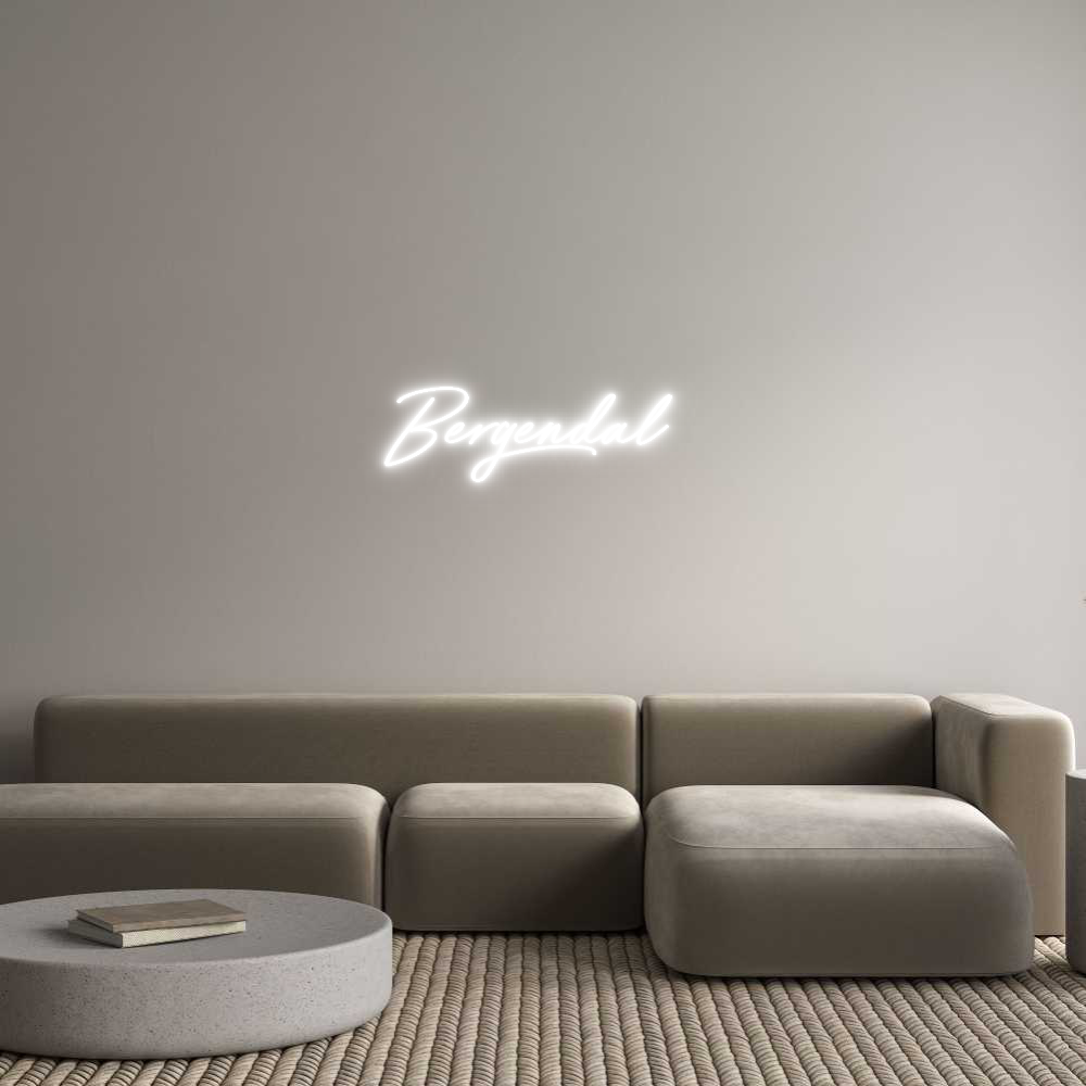Anpassad neon: Bergendal