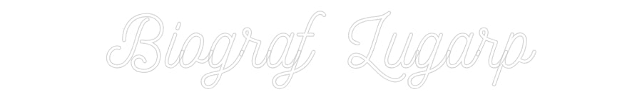 Anpassad neon: Biograf Lugarp