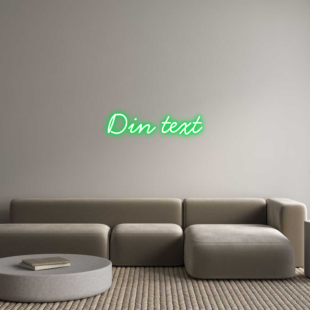 Anpassad neon: Din text