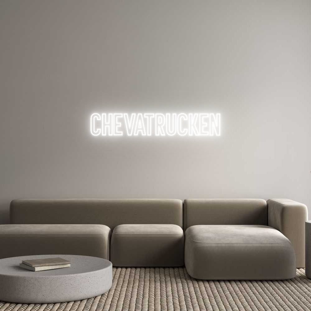 Anpassad neon: CHEVATRUCKEN