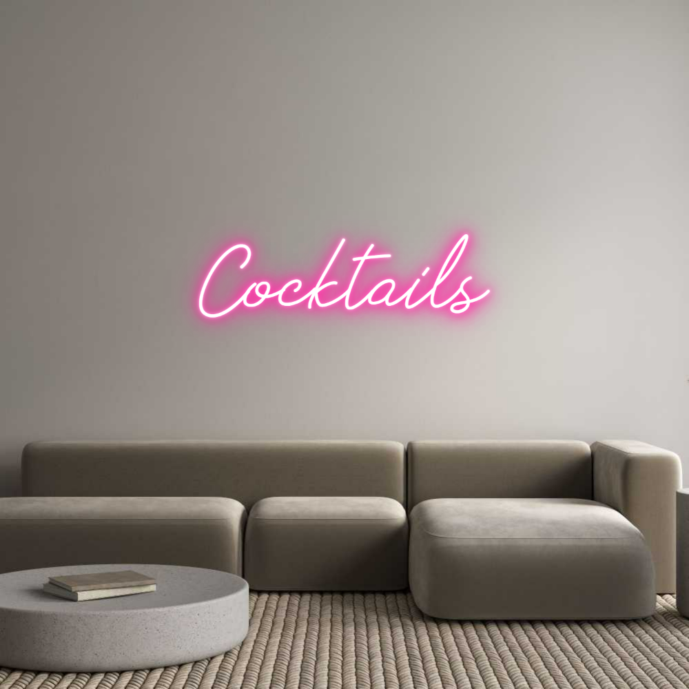 Anpassad neon: Cocktails