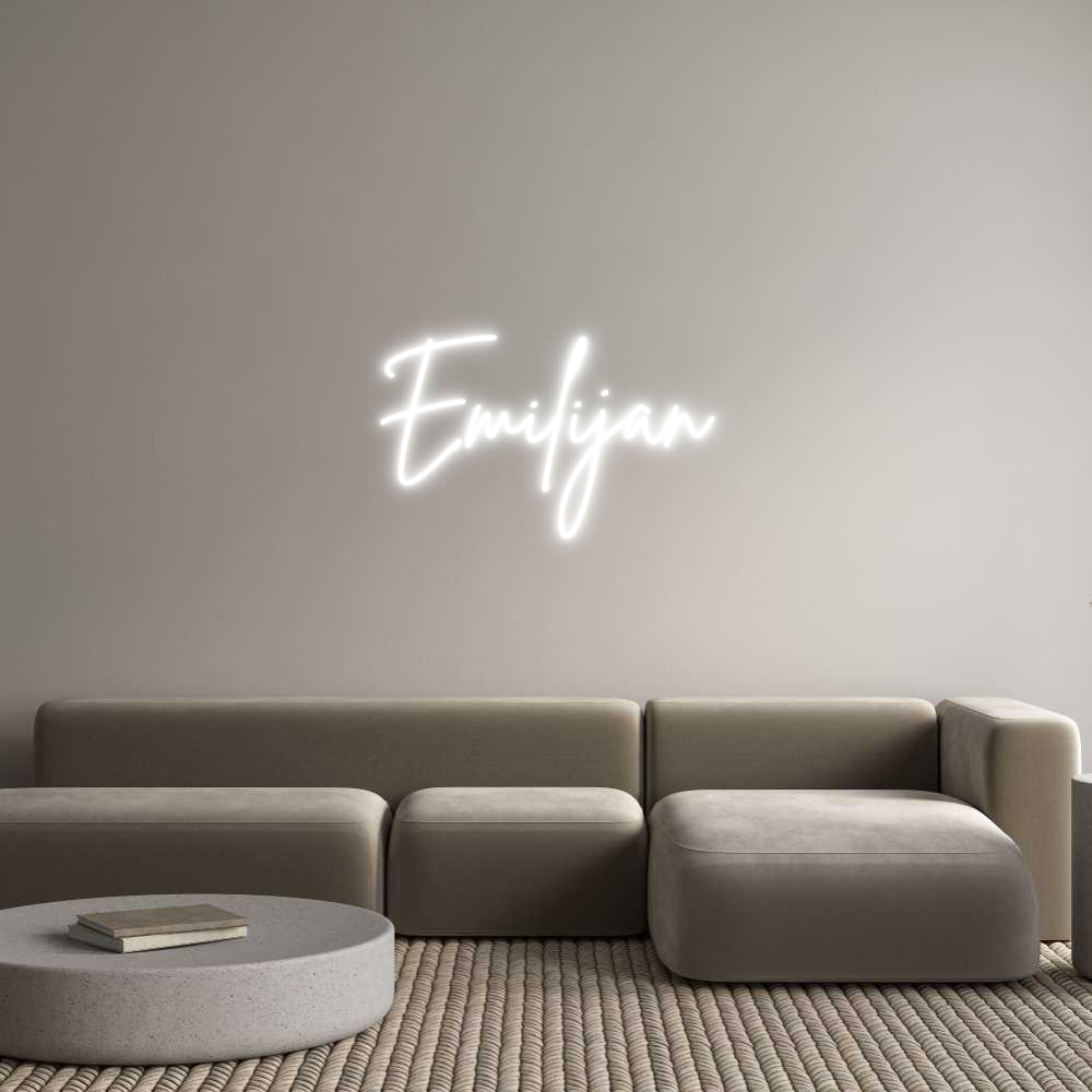 Anpassad neon: Emilijan