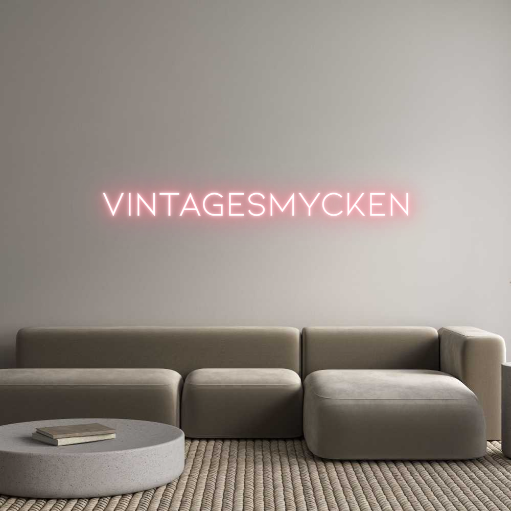 Anpassad neon: VINTAGESMYCKEN