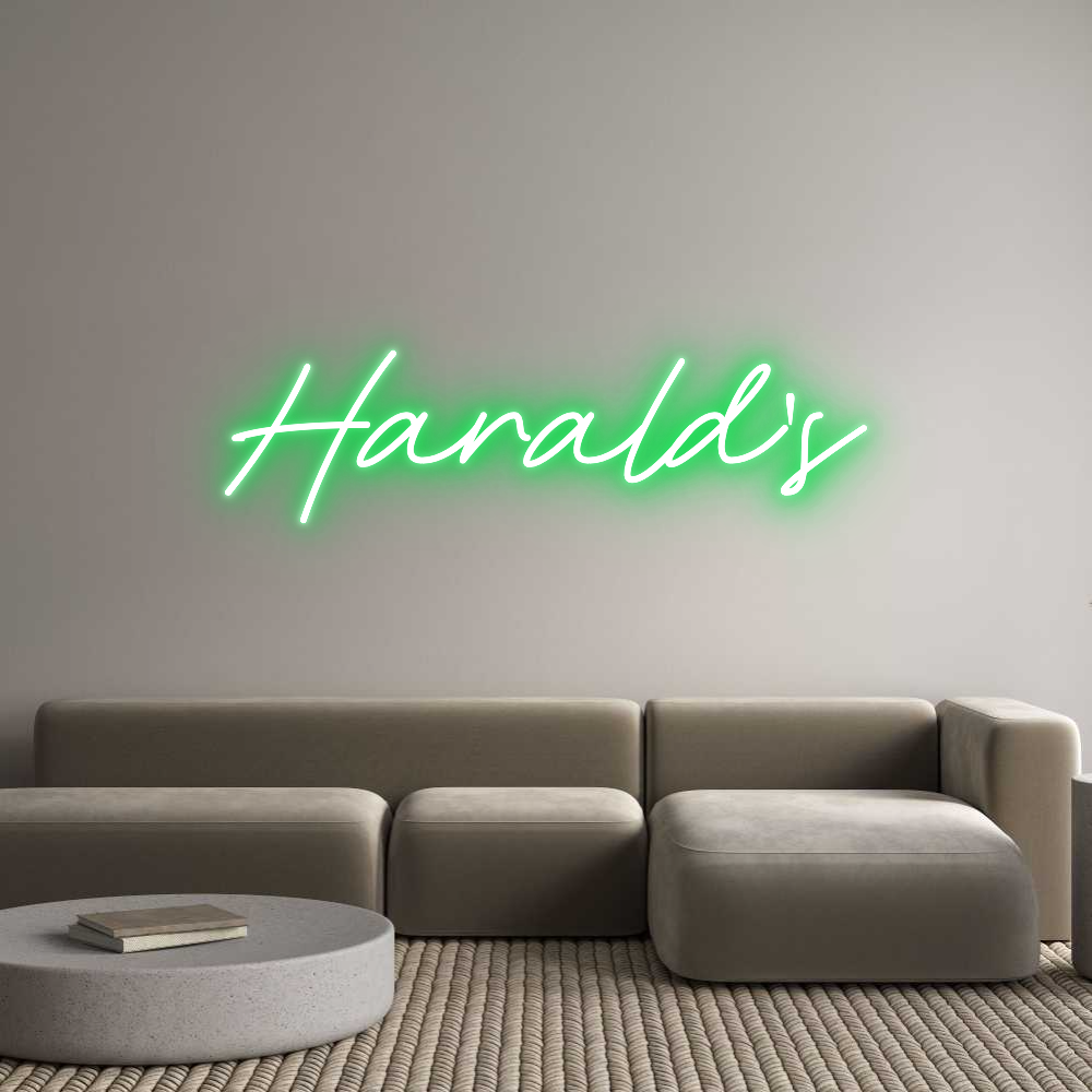 Anpassad neon: Harald's