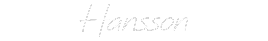 Anpassad neon: Hansson