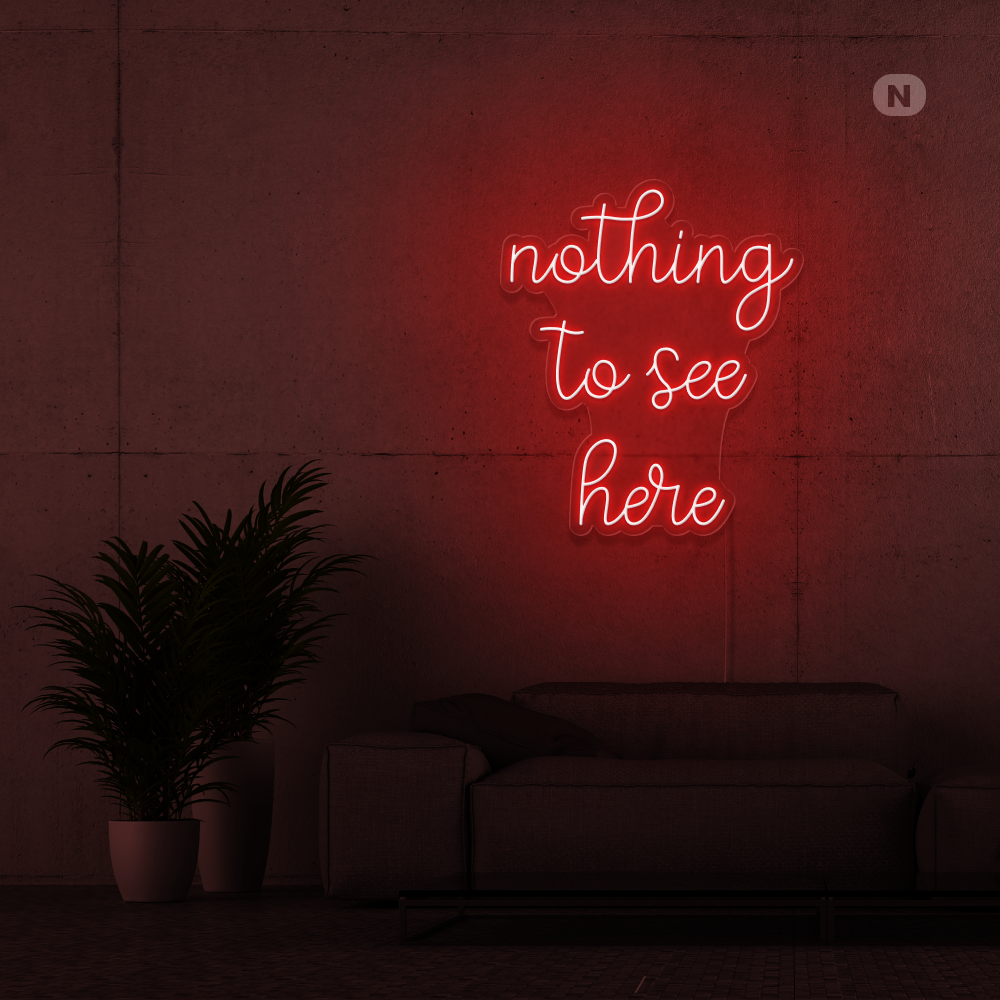 Neonskylt inget att se här