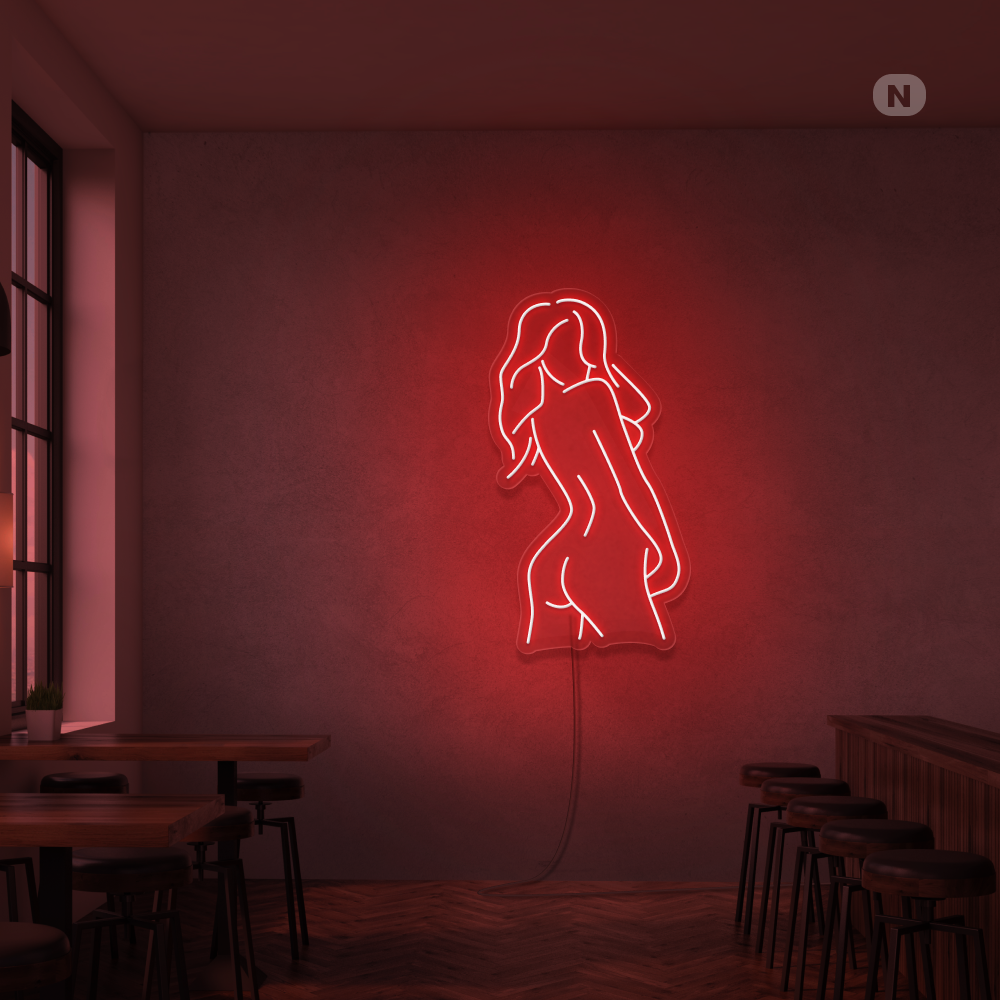 Neonskylt Exotisk Flicka