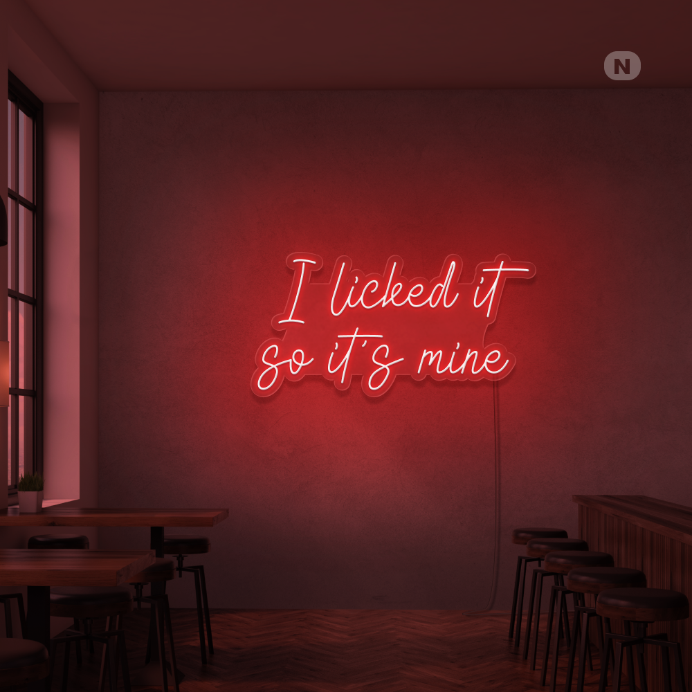 Neonskylt I Liked it so its mine