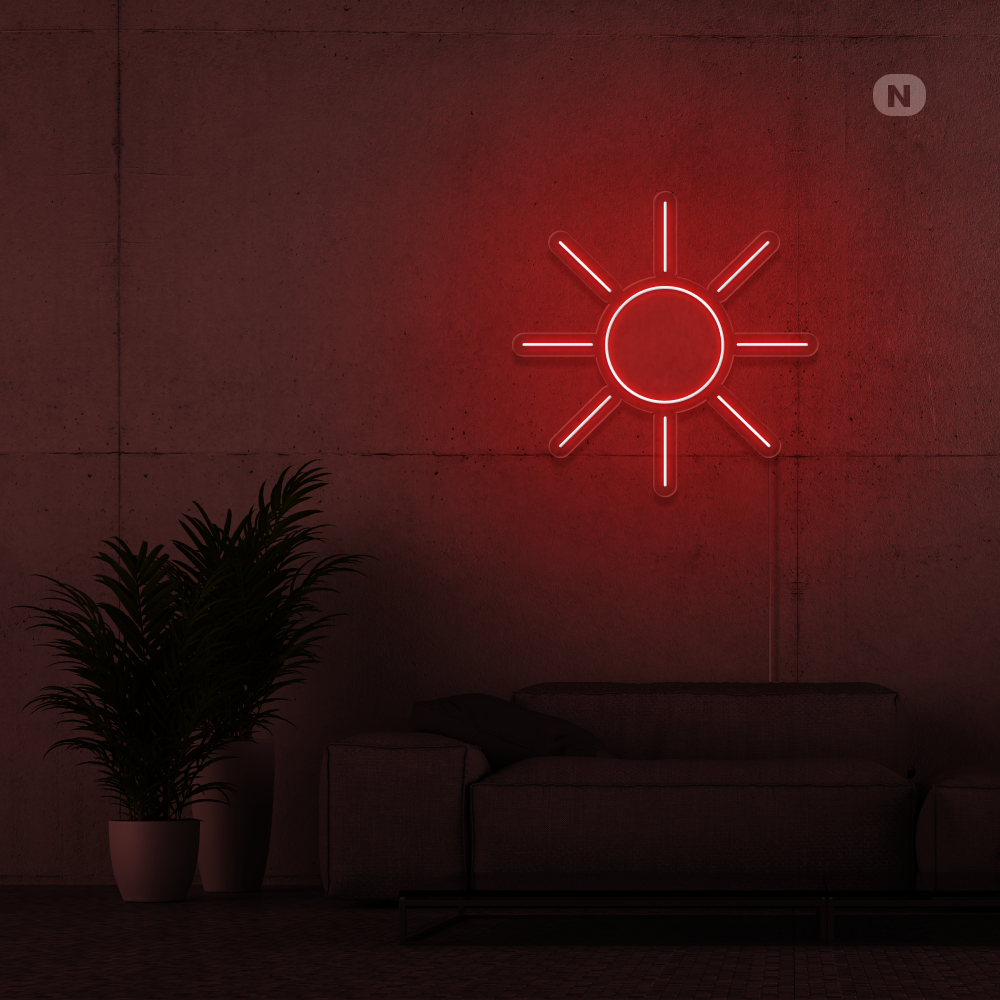 Neonskylt Sol
