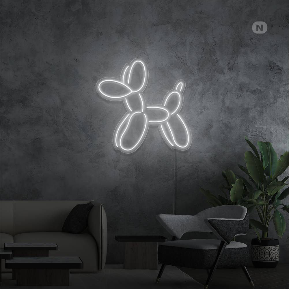 Neonskylt Ballon Hund
