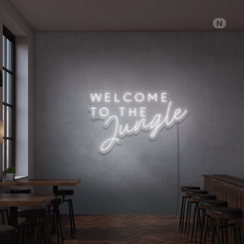 Neonskylt Welcome to the Jungle