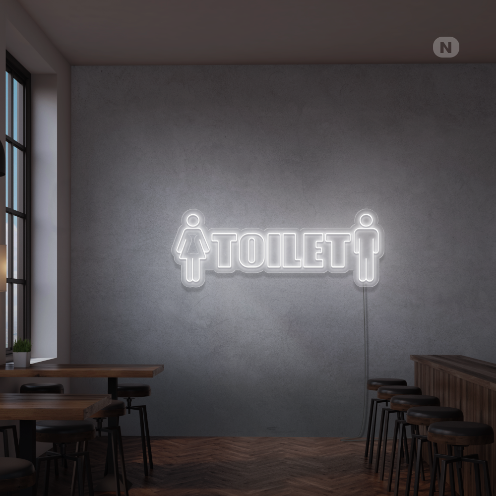 Neonskylt Toilet