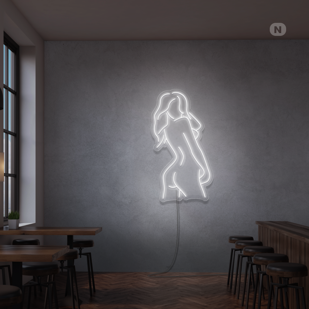 Neonskylt Exotisk Flicka