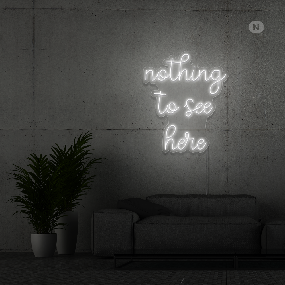 Neonskylt inget att se här