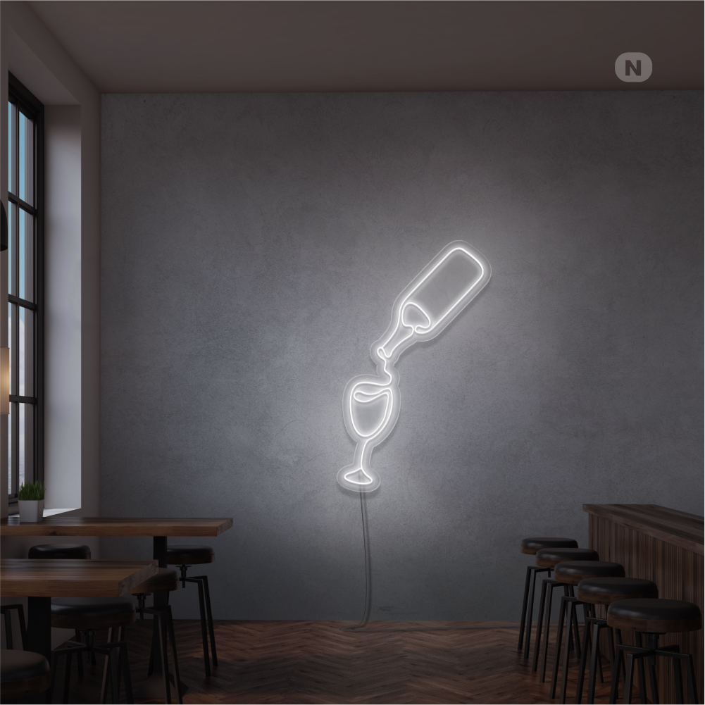 Neonskylt Vinälskare