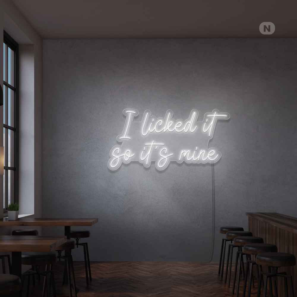 Neonskylt I Liked it so its mine