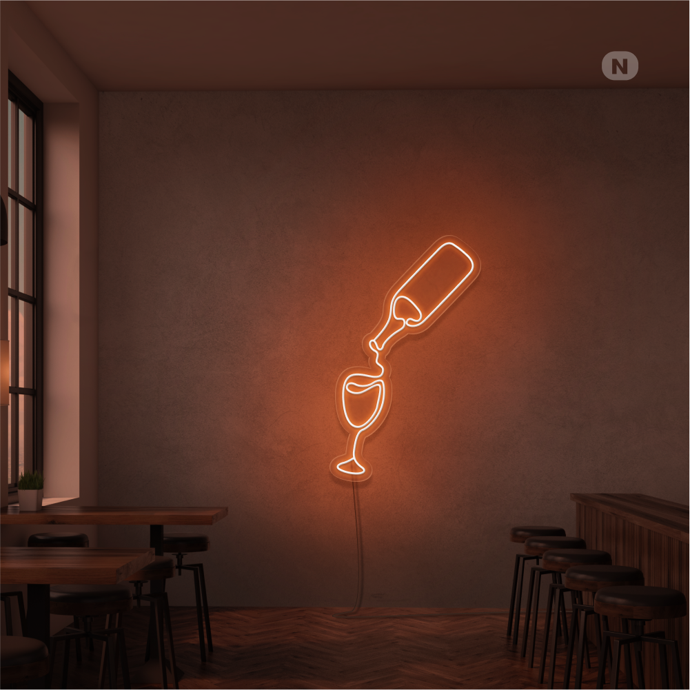 Neonskylt Vinälskare
