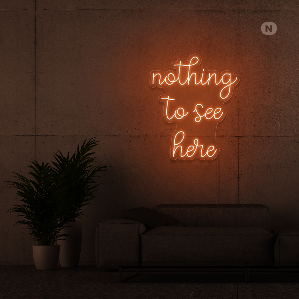 Neonskylt inget att se här