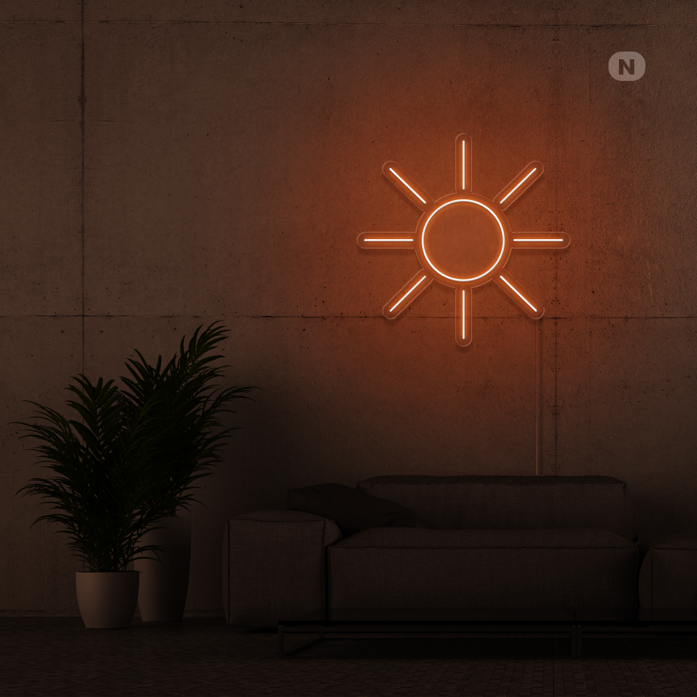 Neonskylt Sol
