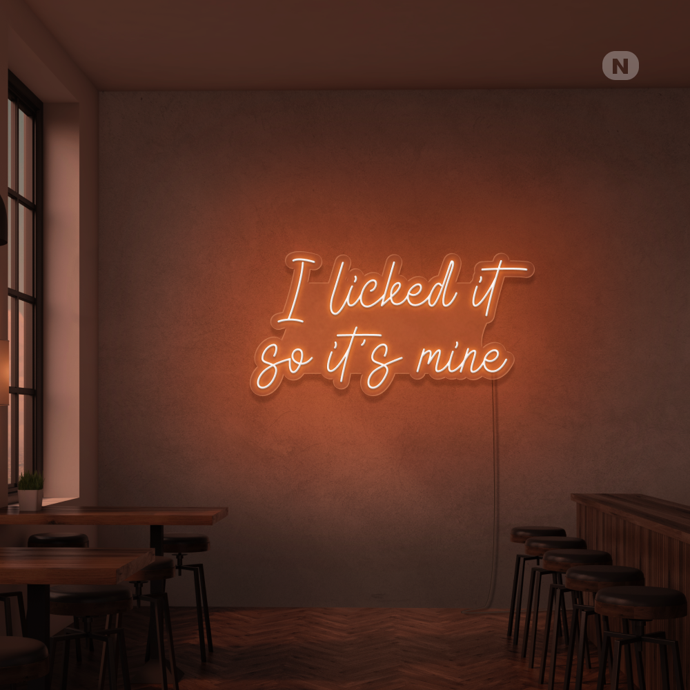 Neonskylt I Liked it so its mine