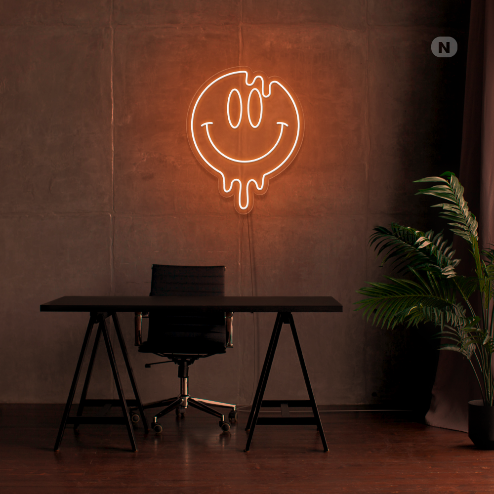 Neonskylt Smiley