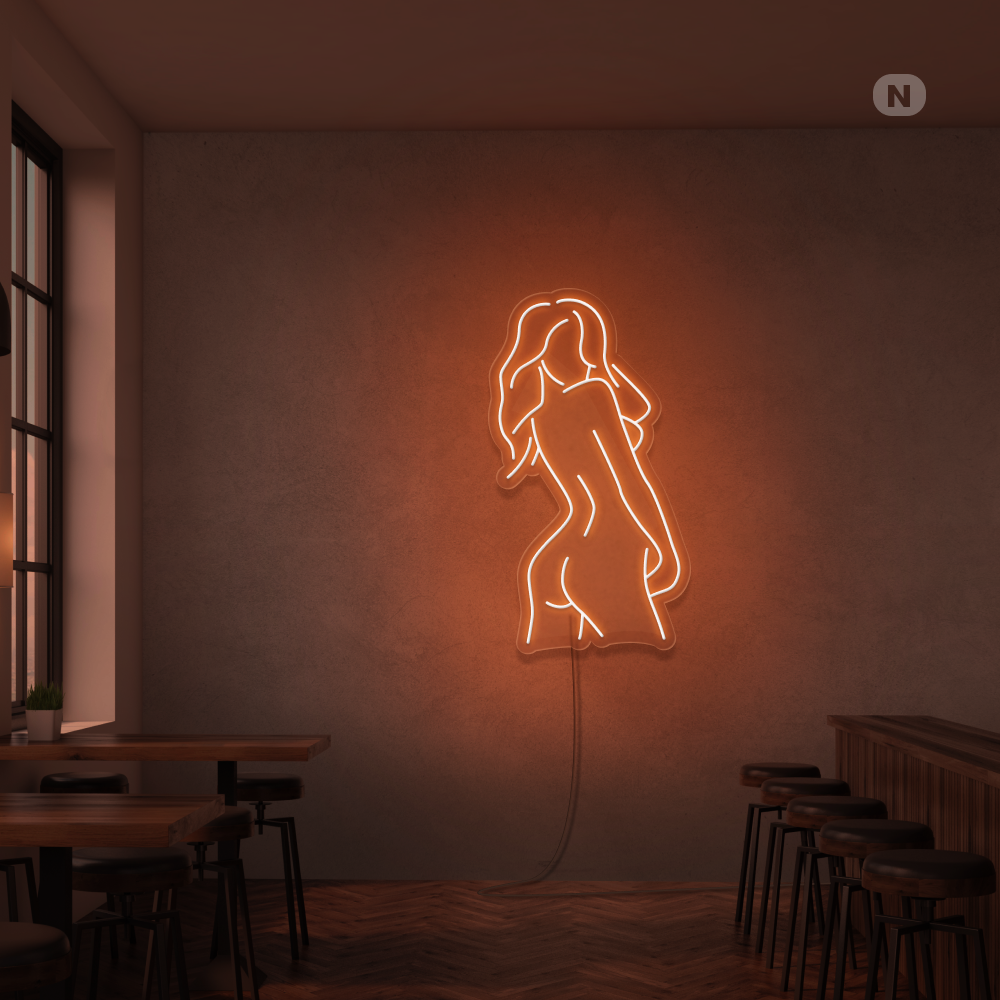 Neonskylt Exotisk Flicka