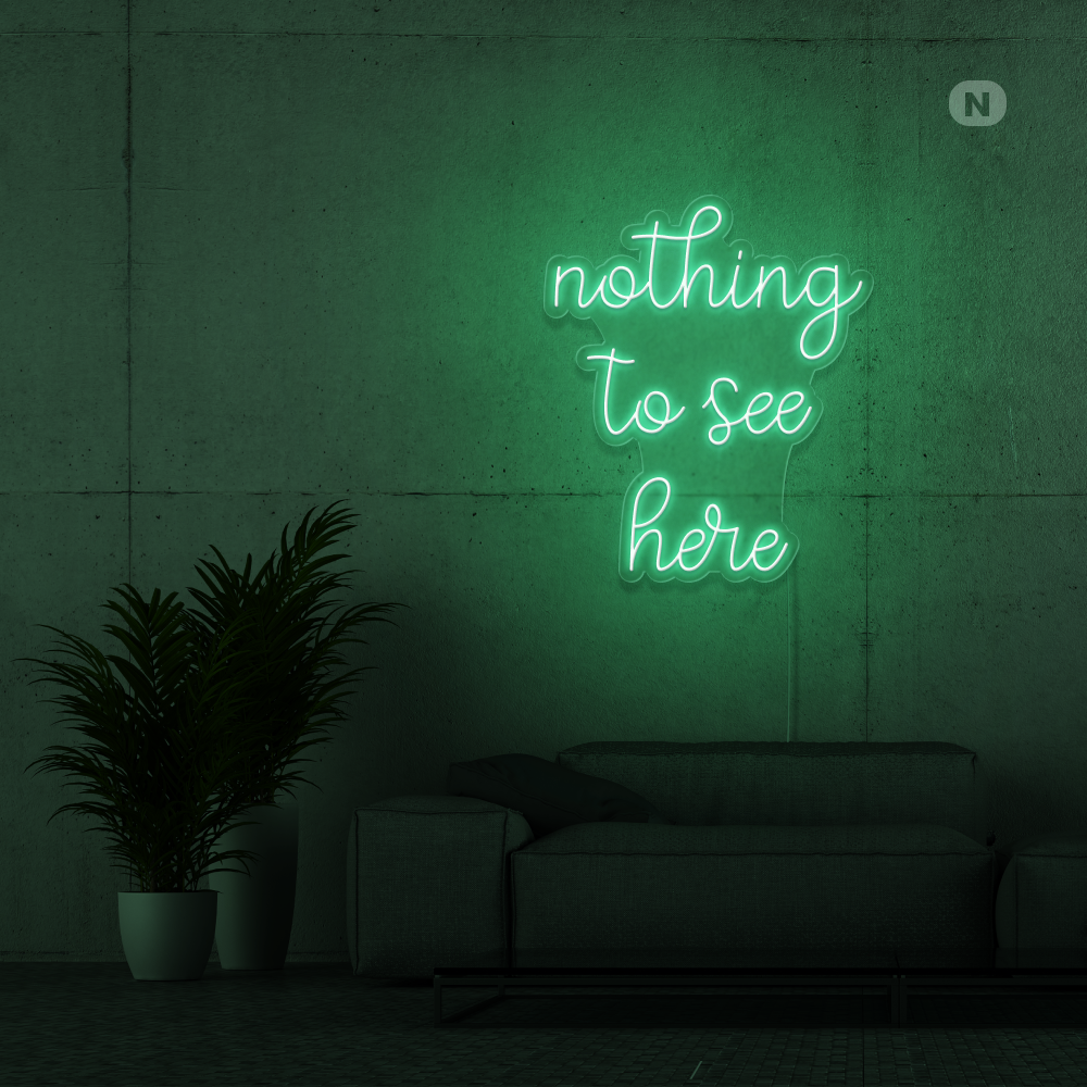Neonskylt inget att se här