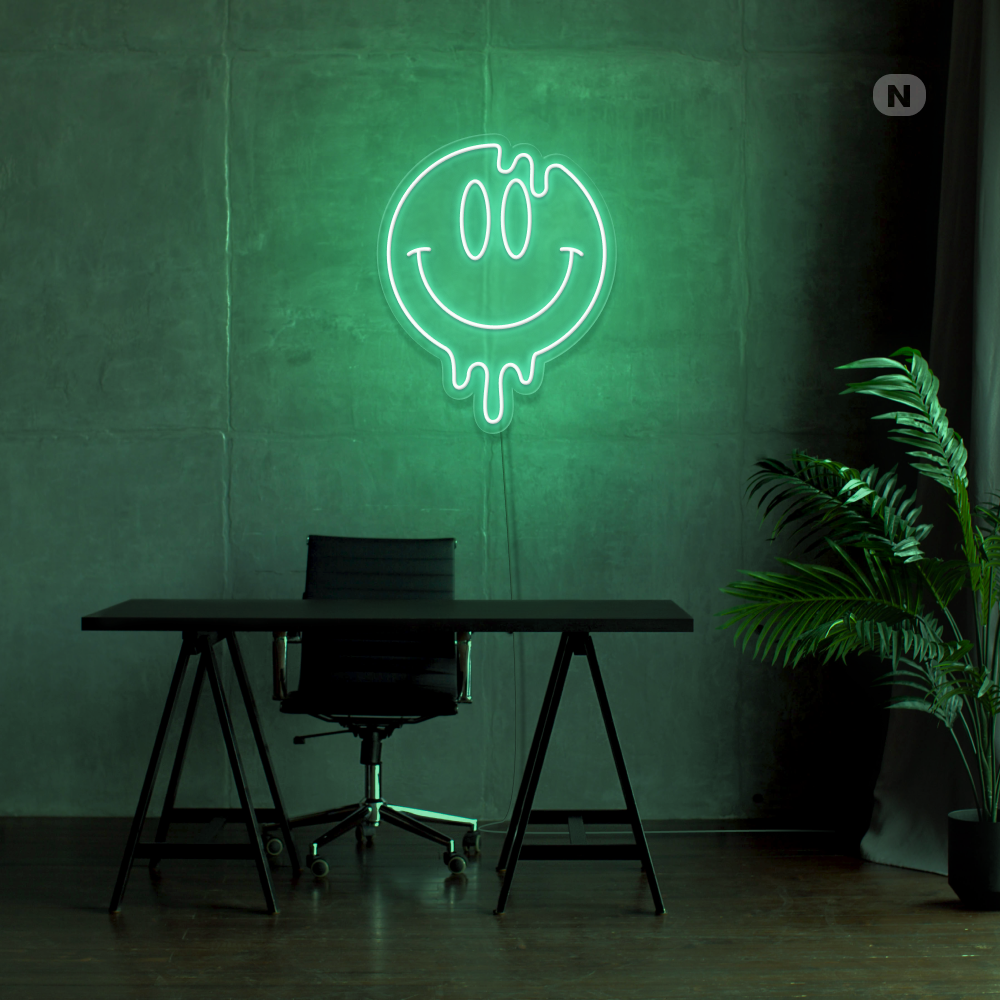 Neonskylt Smiley