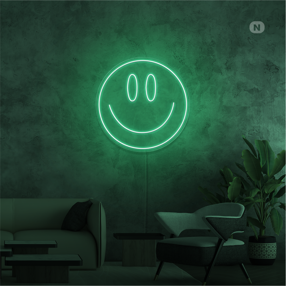 Neonskylt Smile Face