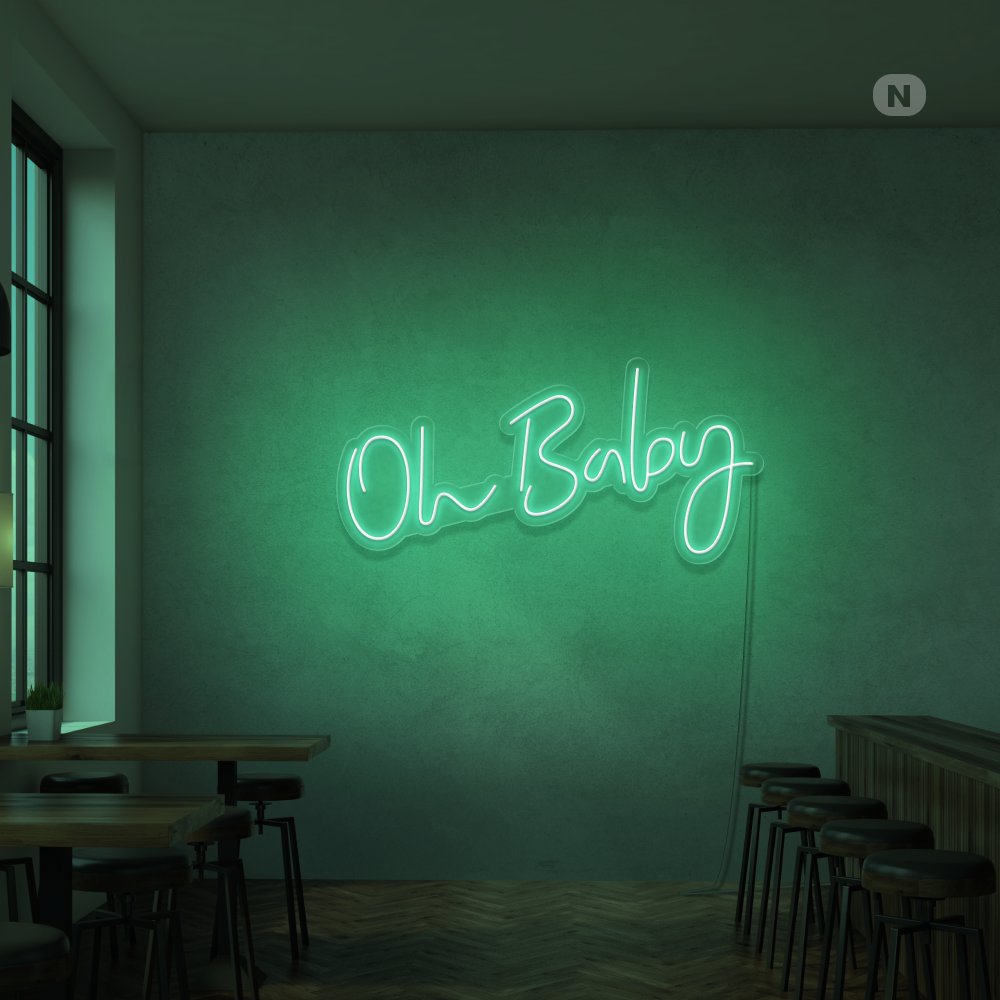 Neonskylt Oh Baby
