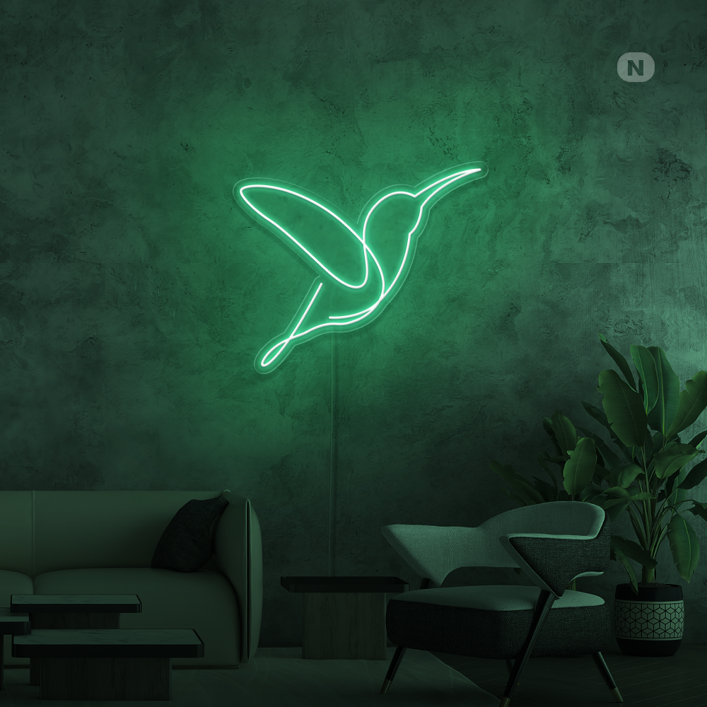 Neonskylt Konstnärlig fågel