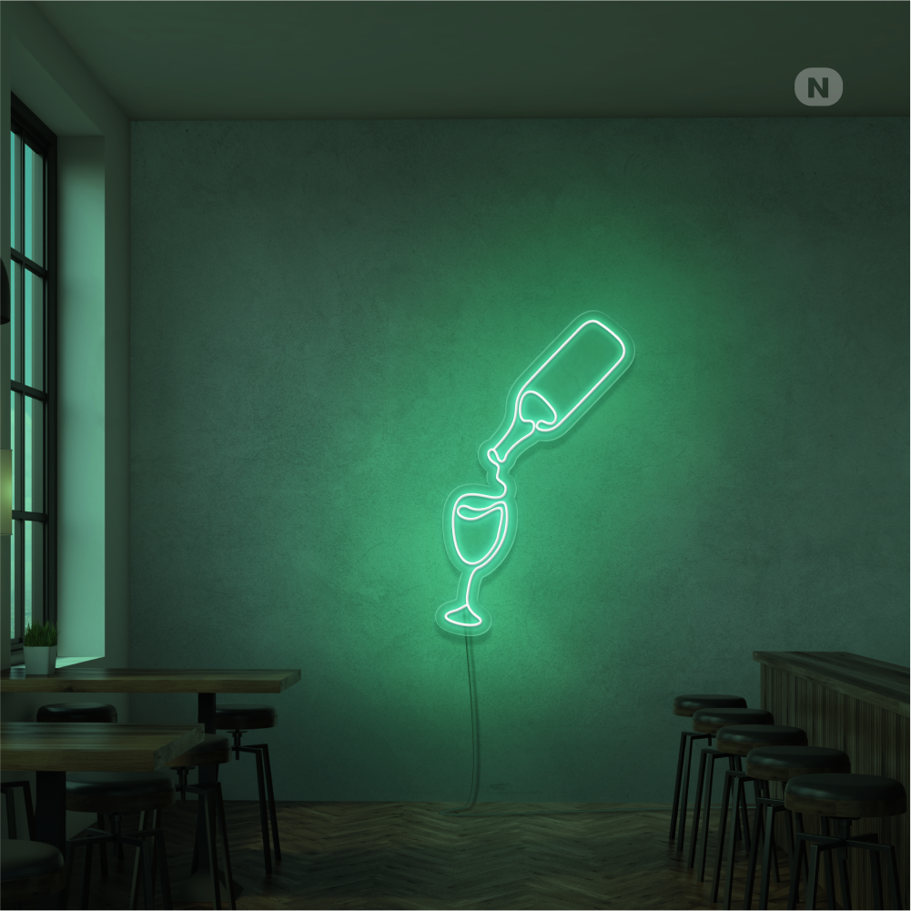 Neonskylt Vinälskare