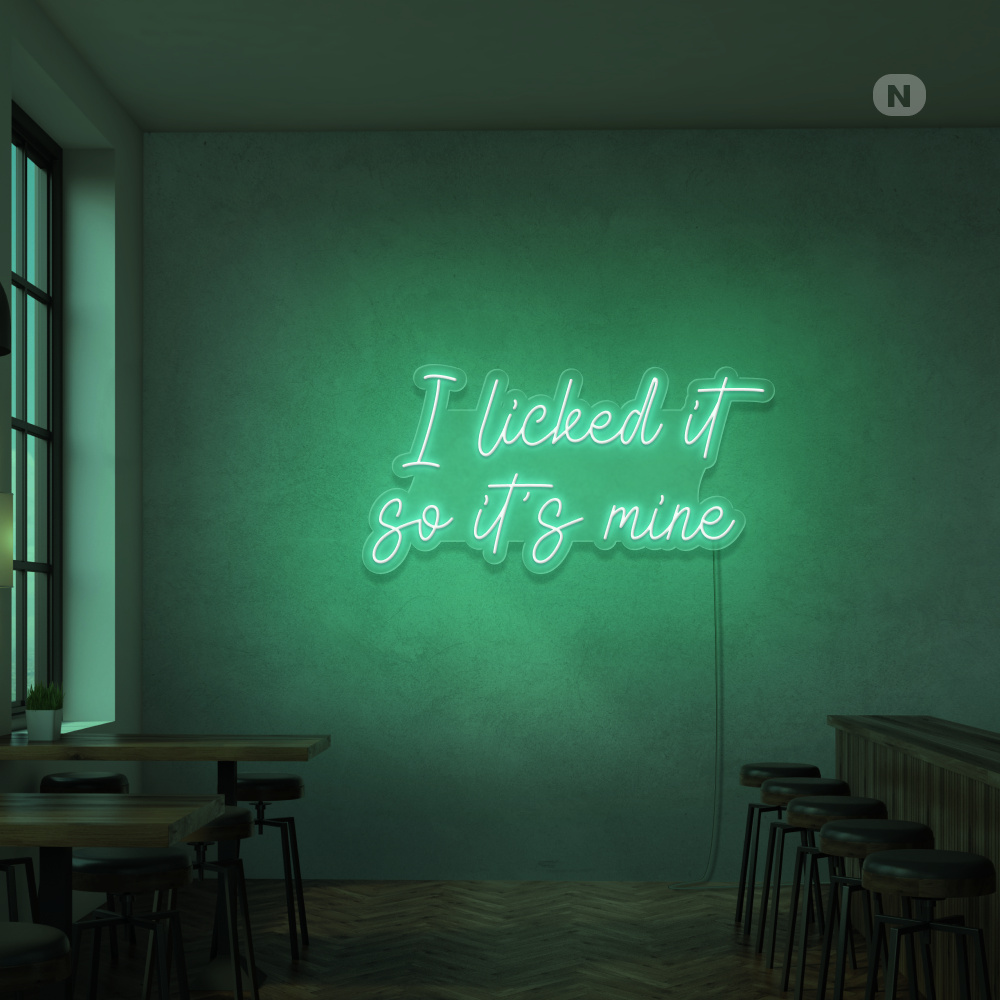 Neonskylt I Liked it so its mine