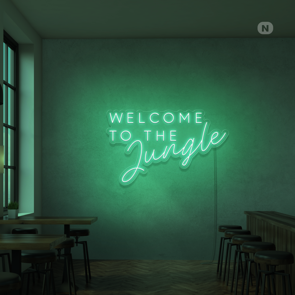Neonskylt Welcome to the Jungle