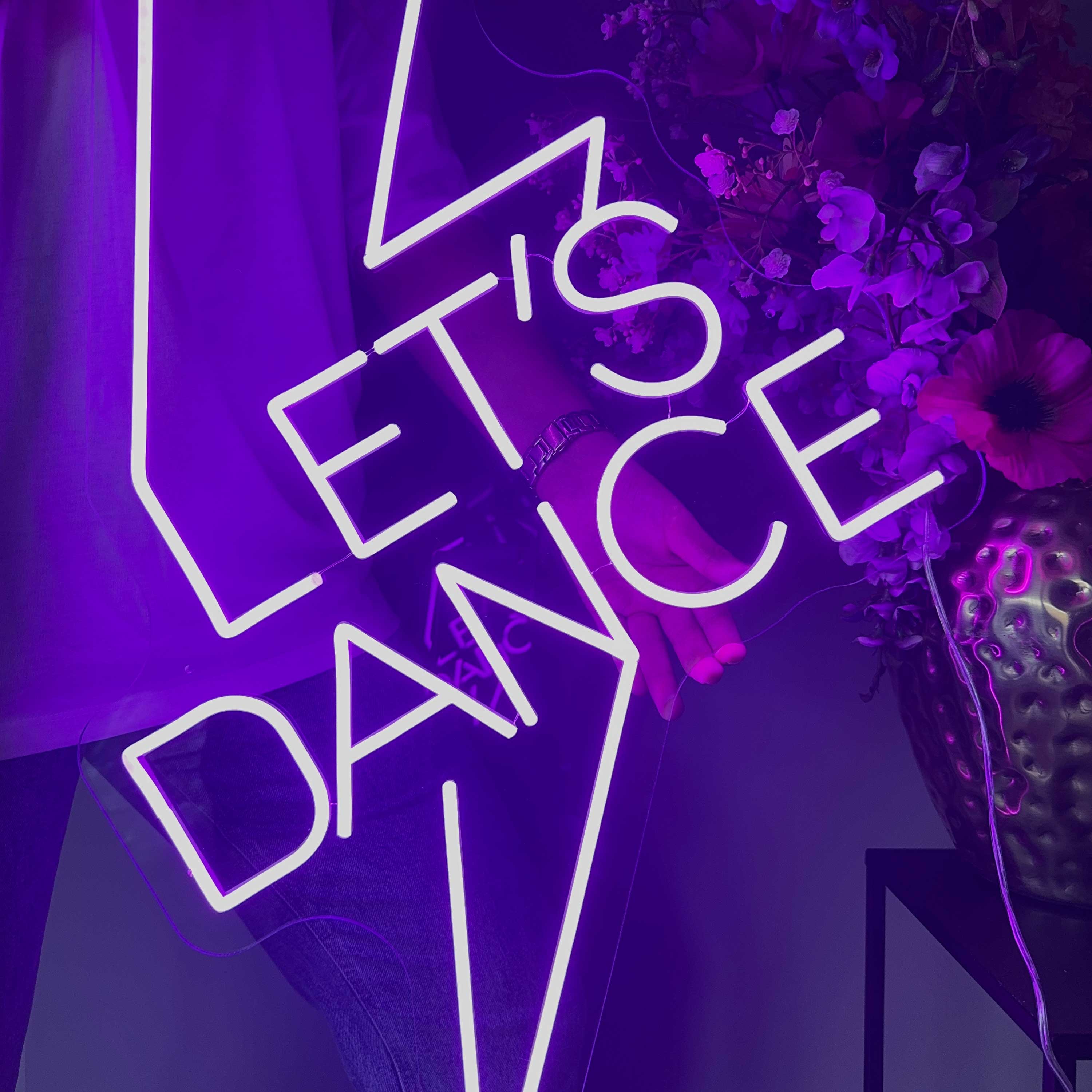 Neonskylt Let's Dance