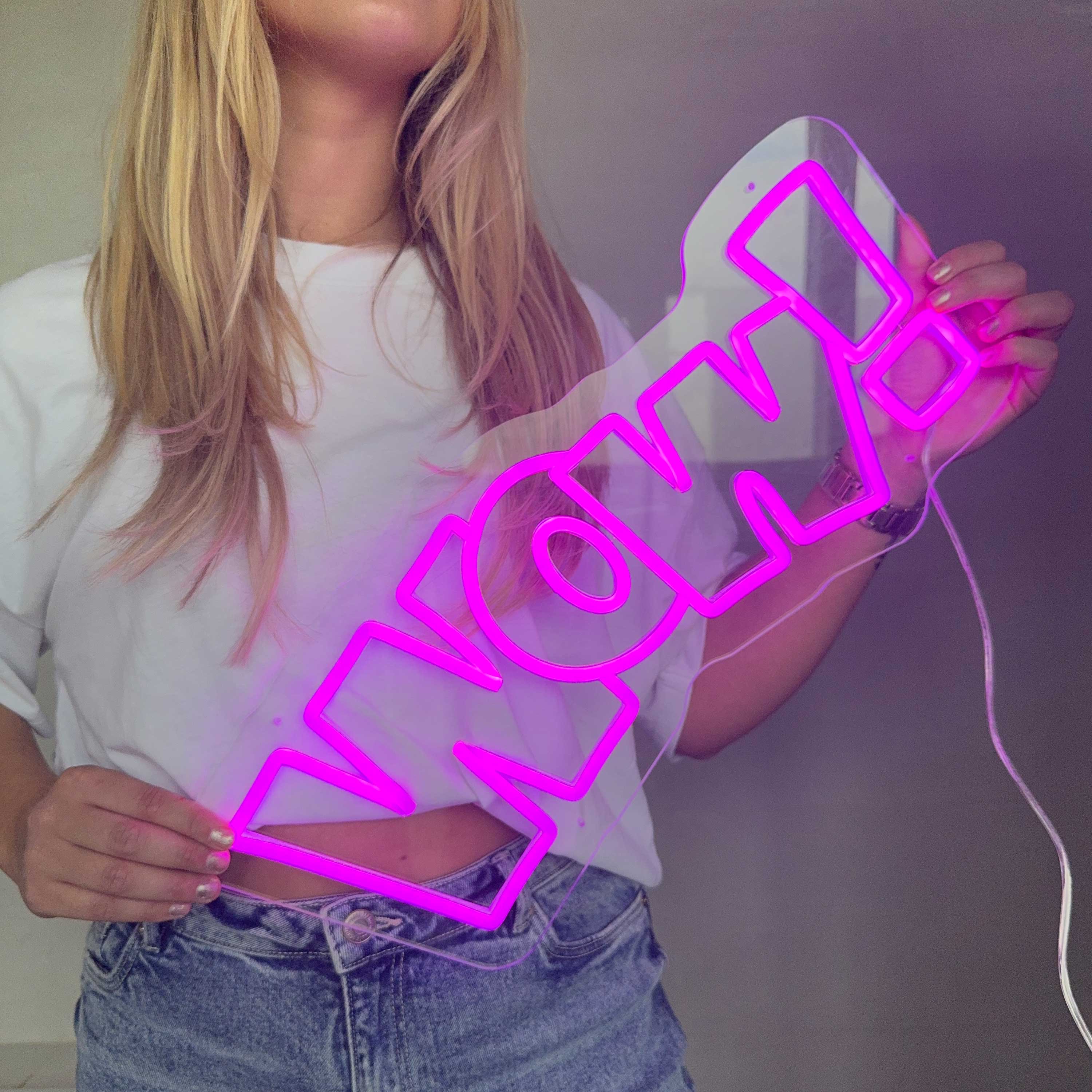 Neonskylt Wow!