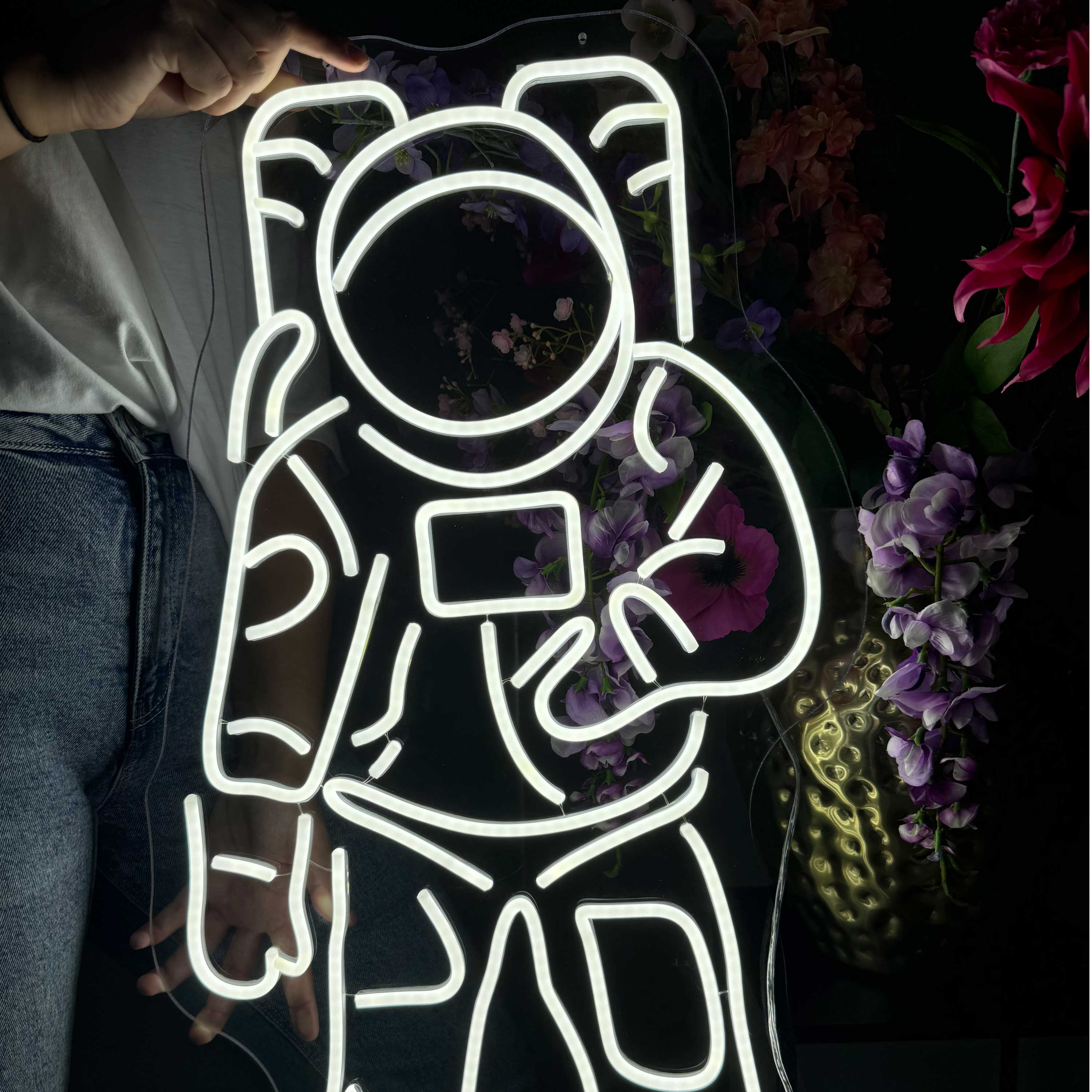 Neonskylt Astronaut