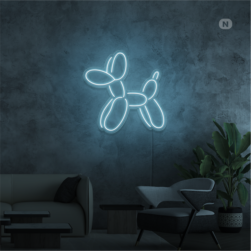 Neonskylt Ballon Hund