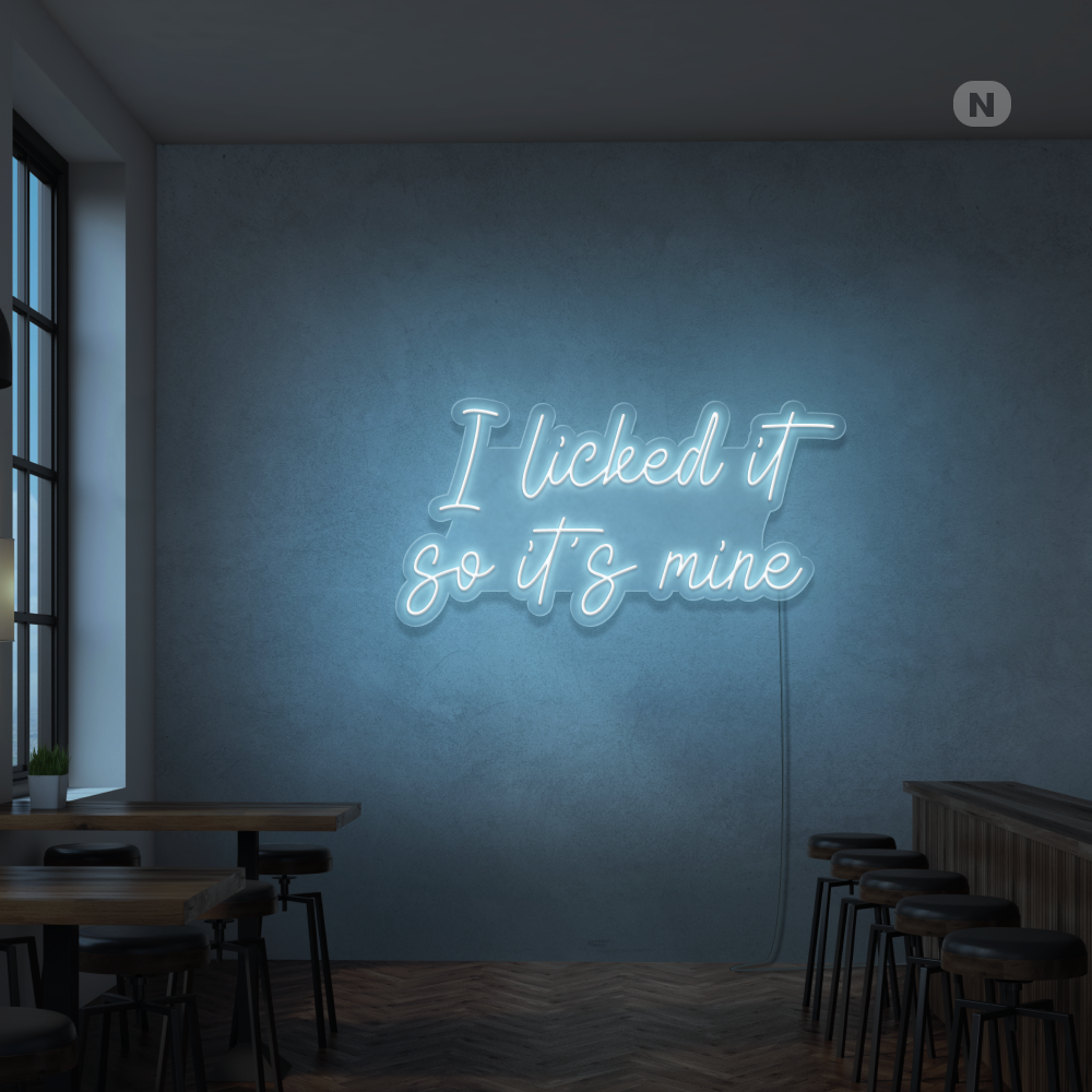 Neonskylt I Liked it so its mine