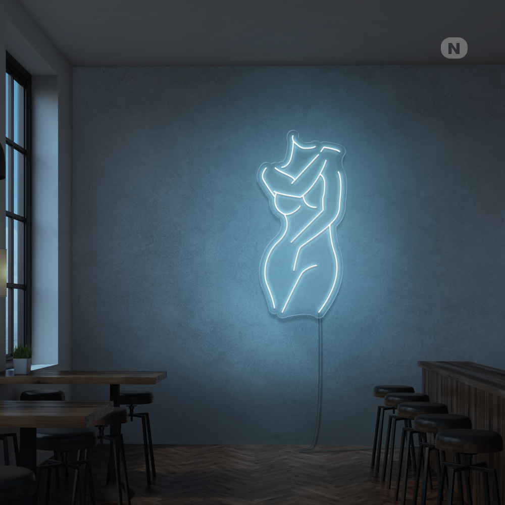 Neonskylt Sexig flicka