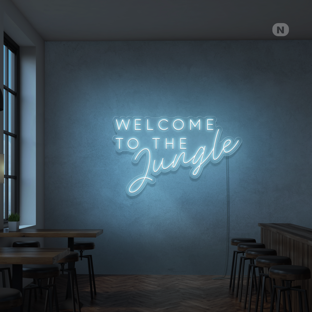 Neonskylt Welcome to the Jungle
