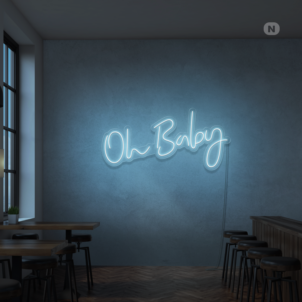 Neonskylt Oh Baby